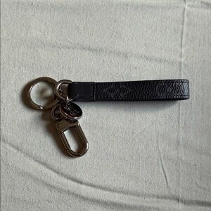 Louis Vuitton Black Leather Key Strap